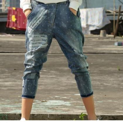 Haroun Pants Jeans Bf Vintage Women's..